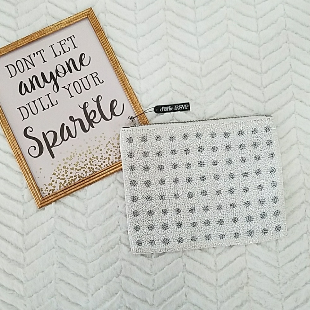 Charming Charlie /RSVP cosmetic bag